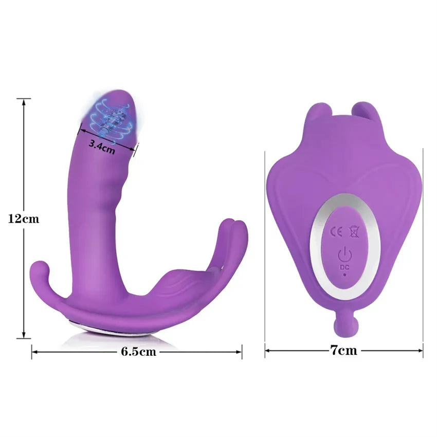 Wearable Wireless APP Control Dildo Vibrator for Masturbator G-Spot Clitoris Nipple Stimulator Massager for Women Adult Sex Toys