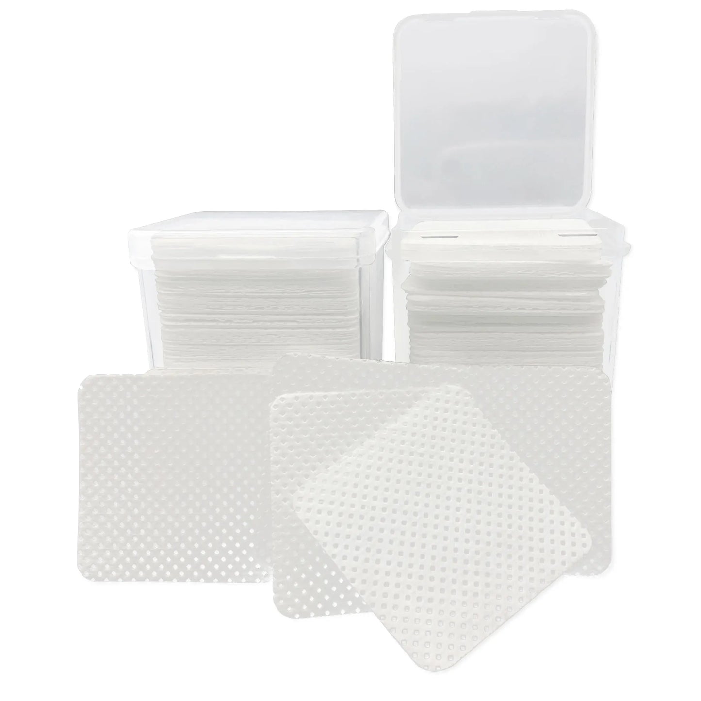 200 PCS/Box Disposable Remover Cotton Pad Wipes Nail Polish Eyelashes Glue Cleaner Lint-Free Paper Pad Cleaning Manicure Supplies Women Makeup Tools