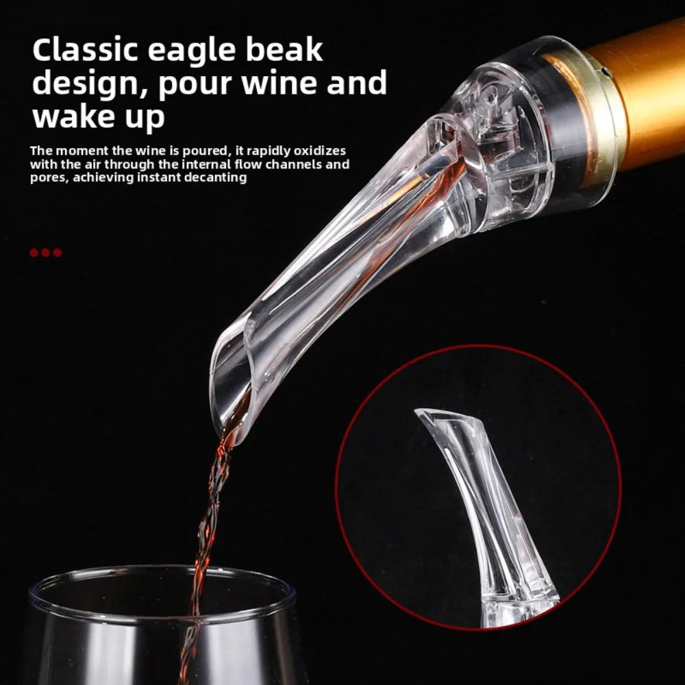 NEW Wine Aerator Pourer Premium Aerating Alcohol Pourer Red Wine Decanter Cap Spout Stopper Bottle Mouth Dispenser Home Office Hotels Bars Pubs Restaurants Barware Accessories