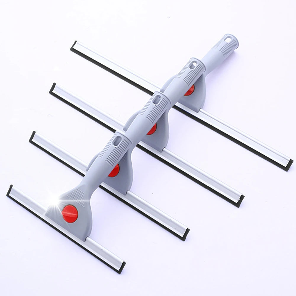 NEW 6/10/14/18in Household Glass Wiper Cleaning Bathroom Mirror Cleaner With Silicone Blade Hook Car Shower Squeezer Window Scraper Home Cleaning Supplies