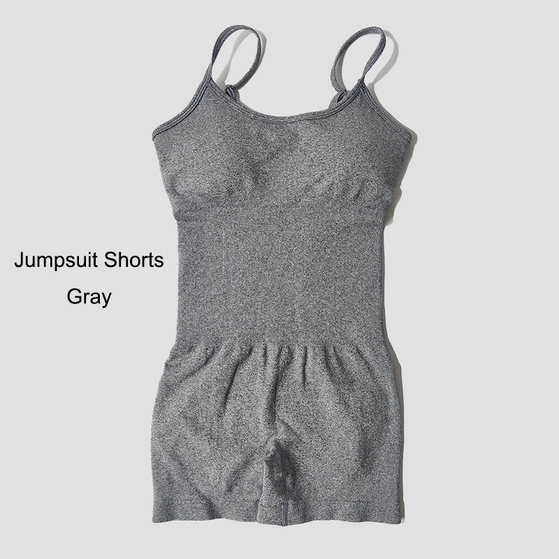 Yoga Set Jumpsuits Sportswear Women Fitness Rompers Sexy One Piece Strap Tummy Control Padded Sports Bra Workout