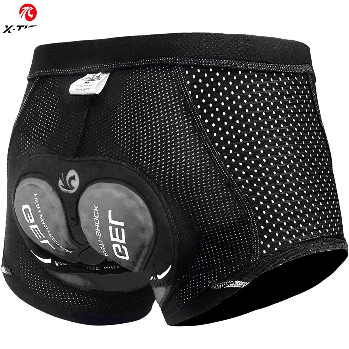 S-3XL Plus Size Cycling Underwear Gel Pad Breathable Non-Slip Men Cycling Shorts Shockproof Bicycle Under Pant MTB Road Bike Riding Shorts Male Sports Apparel Accessories
