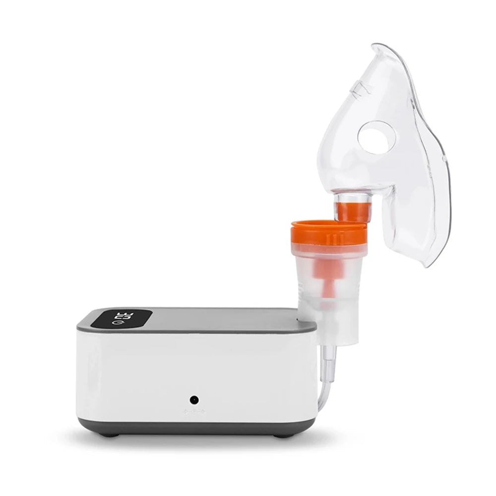 NEW Set Home Use Portable Electronic Nebulizer Machine for Adults & Kids for Breathing Problems with 2 Masks and 1 Mouthpiece, Adjustable Timing Health Care Supplies