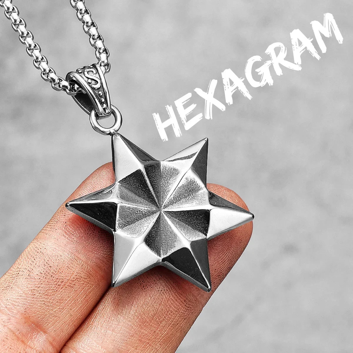 38 Types Illuminati's Masonic Hexagram Salomon Star of David Masonic Stainless Steel Men Necklaces Pendant Chain Punk New in For Women Fashion Secret Society Jewelry Gifts