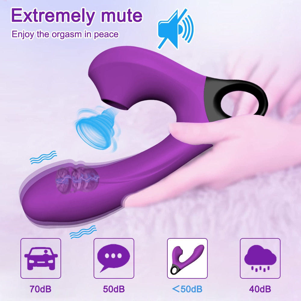 Powerful Vibrator for Women 15 Vibration Modes Dildo G Spot Clitoris Sucker Vacuum Stimulator Female Sex Toys for Adults 18