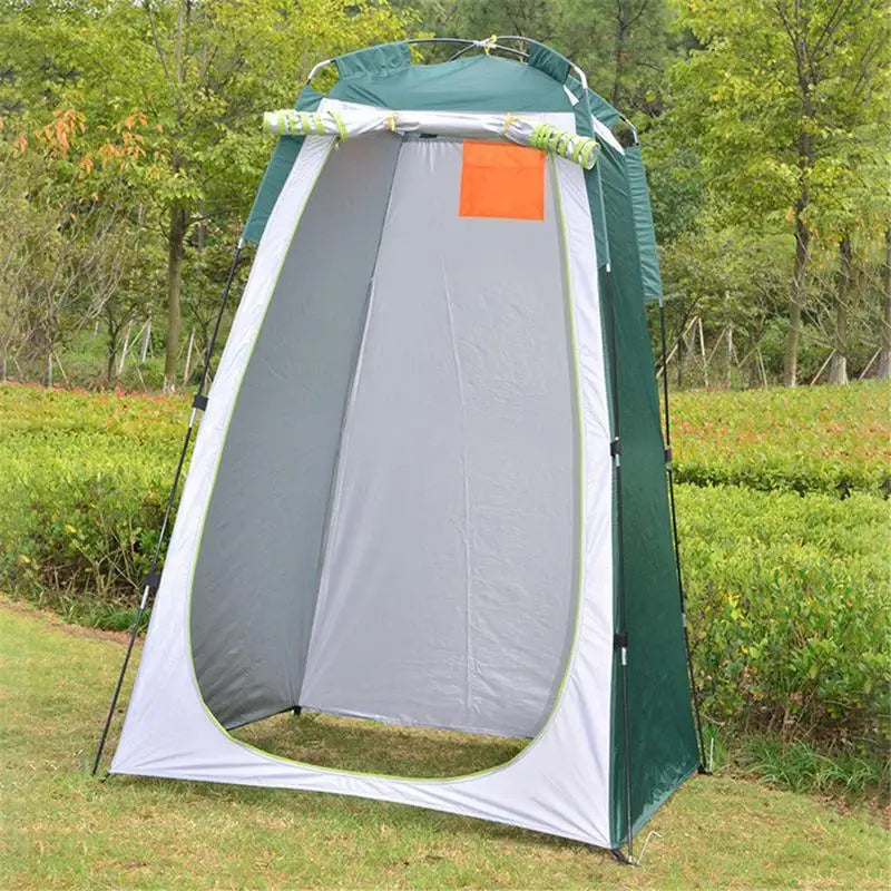 Portable Beach Shower Toilet Changing Tent Sun Rain Shelter Privacy Shelter Tent with Window for Outdoor Camping Bathroom