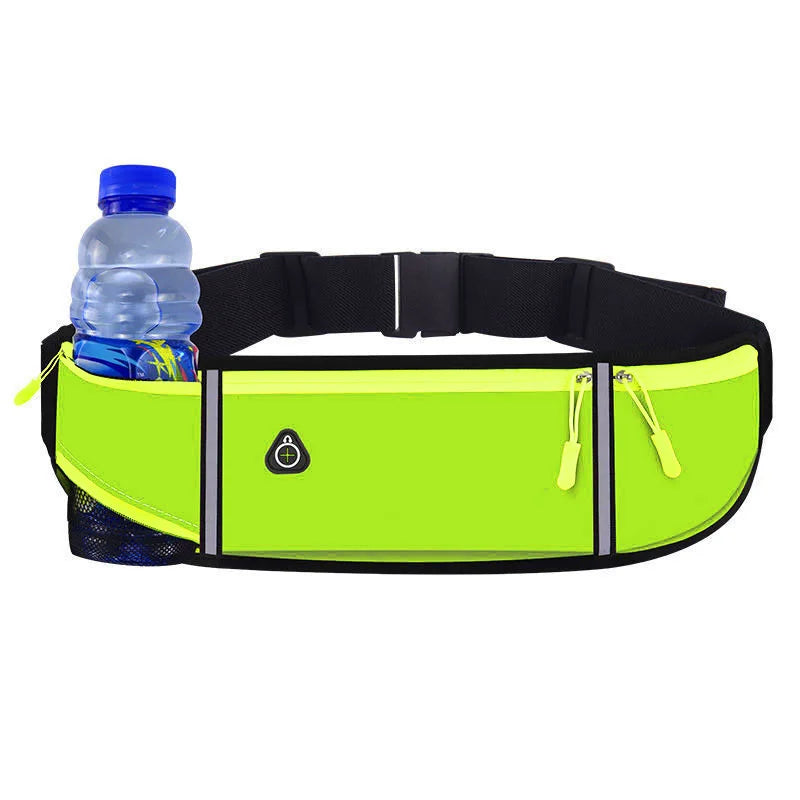 10 Colors Outdoor Running Waist Bag for Mobile Phone Light and Thin Fitness Cycling Water Bottle Waist Bag with Three Waterproof Pockets