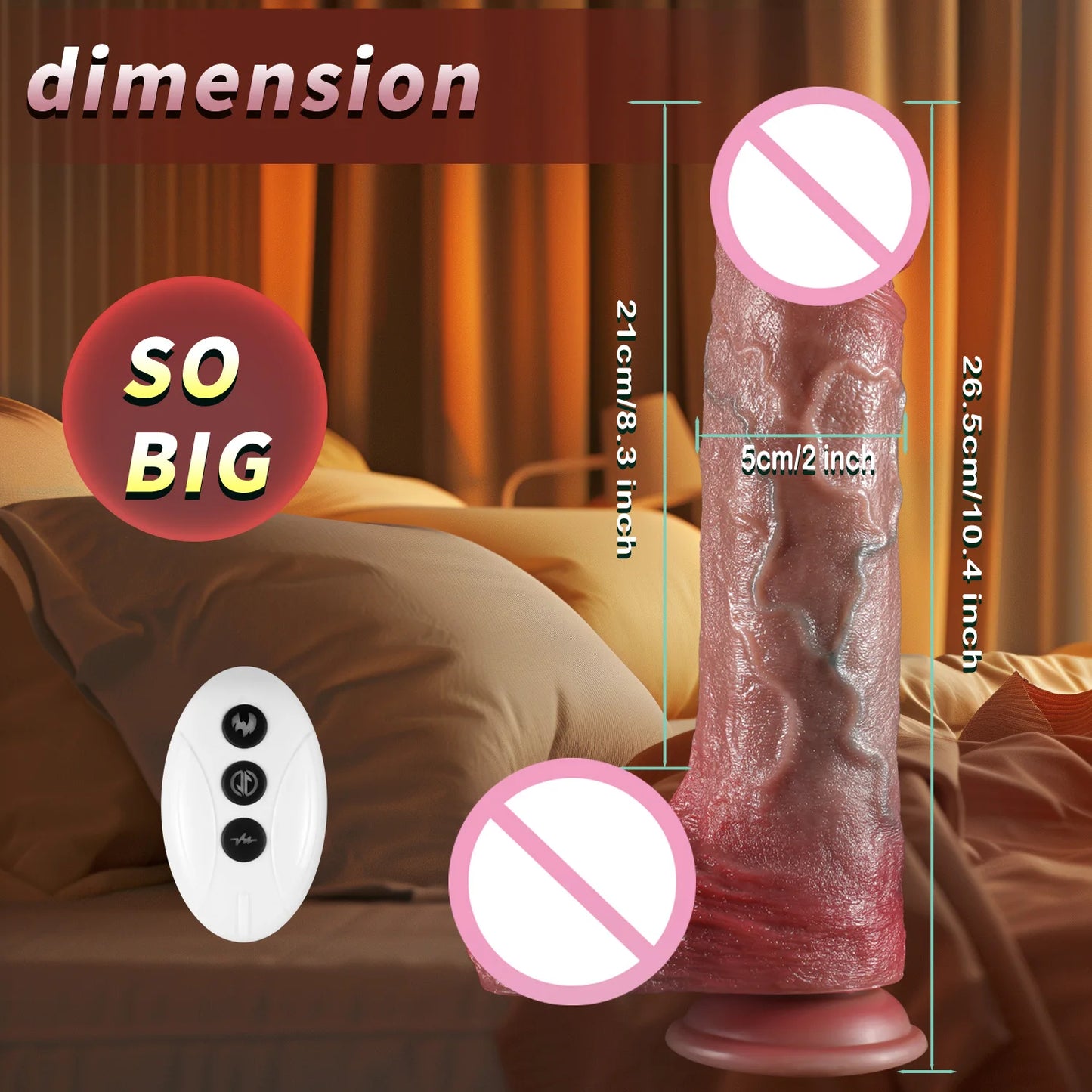 NEW Arrivals 26,5cm Super Long Telescopic Dildo Vibrator Huge Penis Anal Thrusting Realistic Dildos Anal Plug Stimulation Dick Sex Toys For Women Endless Pleasure Adults Sex Store Products