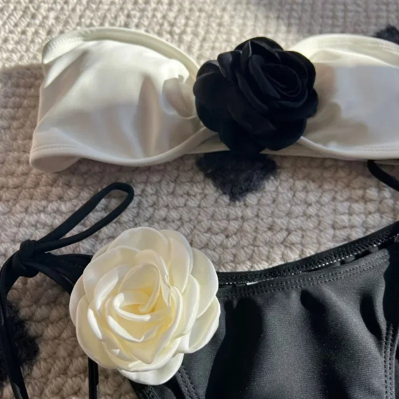 2 PCS Set 4 Colors New Sexy Bikinis Swimsuits Women Swimwear Push Up Female Beach Swimming Wear Bathing Suits Brazilian Bikini Set Pool Bathing Summer Beachwear Apparel Suit