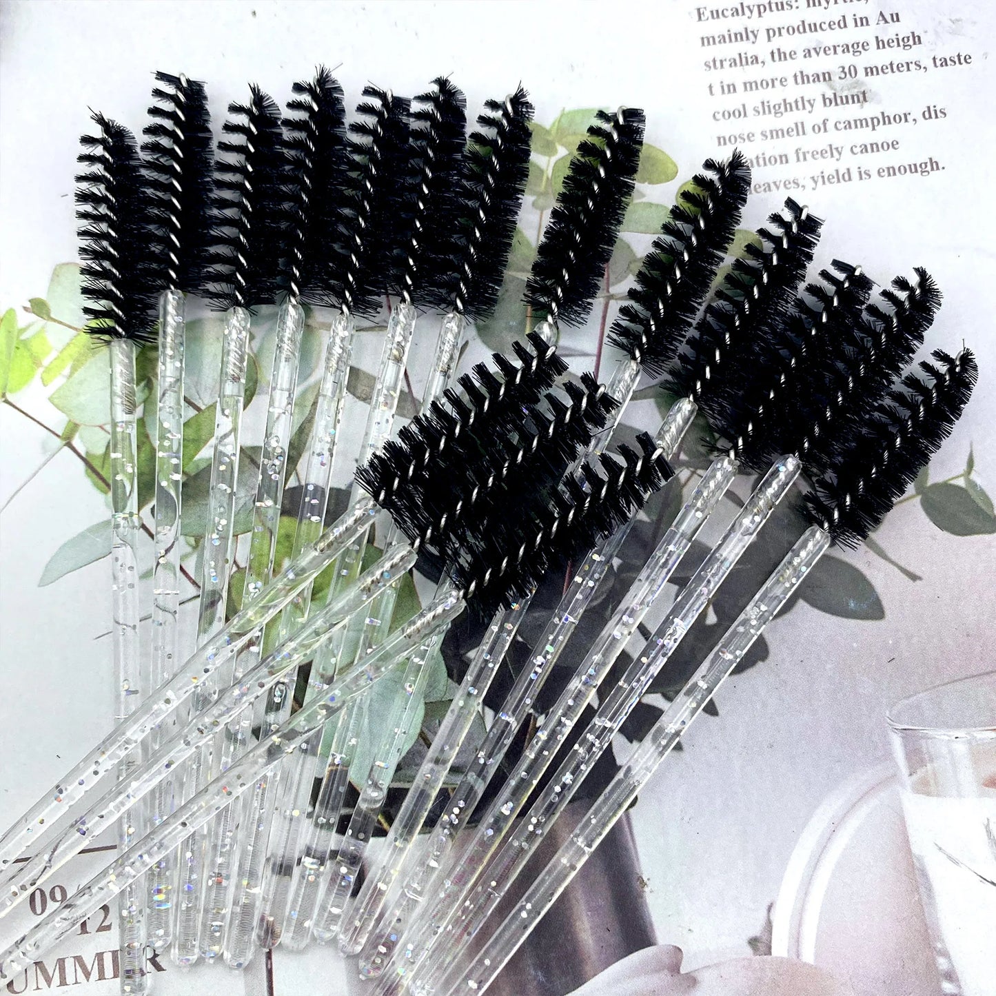 NEW Arrivals 500 PCS Set Transparent/Black/Mixed Color Eyelashes Brushes Set Disposable Lash Mascara Brush Lashes Extension Eyebrow Wands Applicator Make-Up Tools Women Cosmetic Accessories