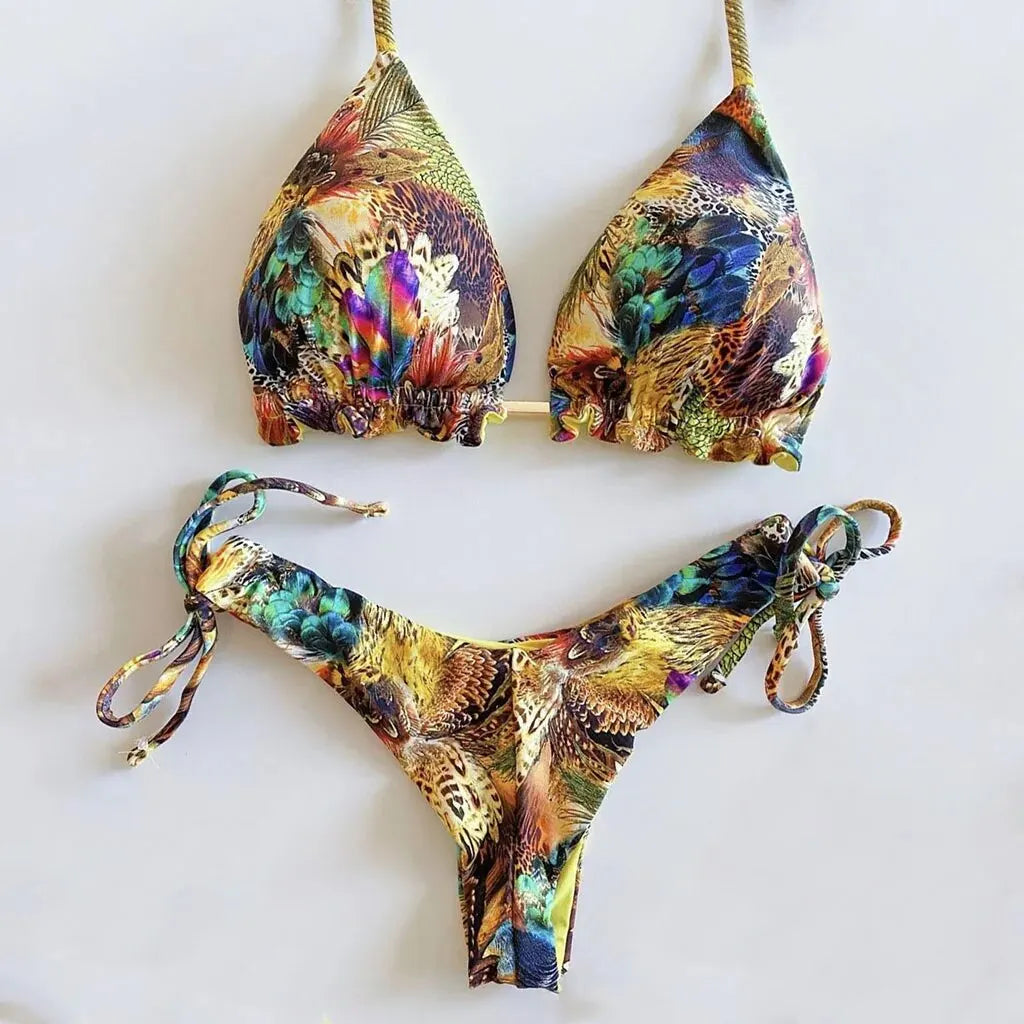 Feshion Womens Sexy Bikini Set Hot Sport Swimwear Push-Up Padded Swimsuit