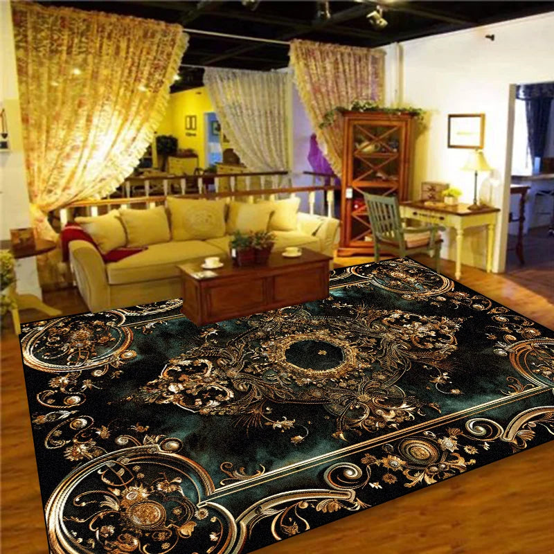 NEW Arrivals 10 Patterns European Light Luxury Carpet Living Room 200x400cm Rug Large Size Decoration Bedroom Persian Carpet Washable  Floor Mat Non-Slip Carpet