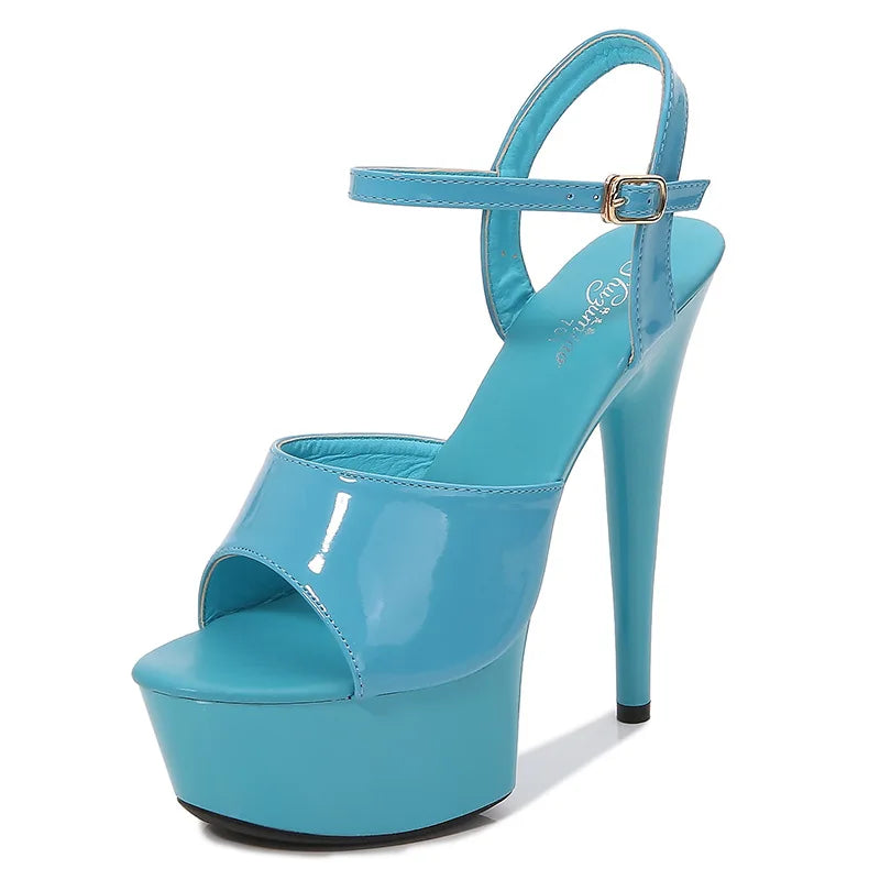 New Pole Dance Shoes Stripper Pole Dance Multi-Colors High Heels Women's Sexy Show Shoes Sandals Party Club 15 CM Platform High-Heeled Wedding Guest Footwear Apparel Accessories