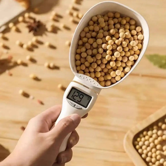 NEW Arrivals Pet Food Scale LCD Electronic Precision Weighing Tool Dog Cat Feeding Food Measuring Spoon Digital Display Kitchen Scale Pets Home Supplies
