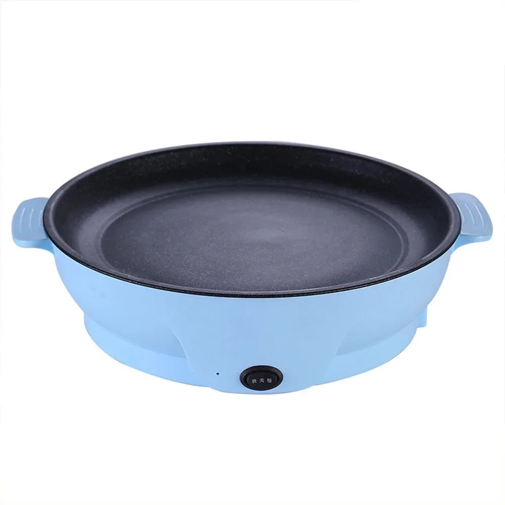 220V Multifunction Electric Frying Pan Skillet Non-Sticky Grill Fry Baking Roast Pan Cooker Steak Barbeque Cooking Kitchen Tool