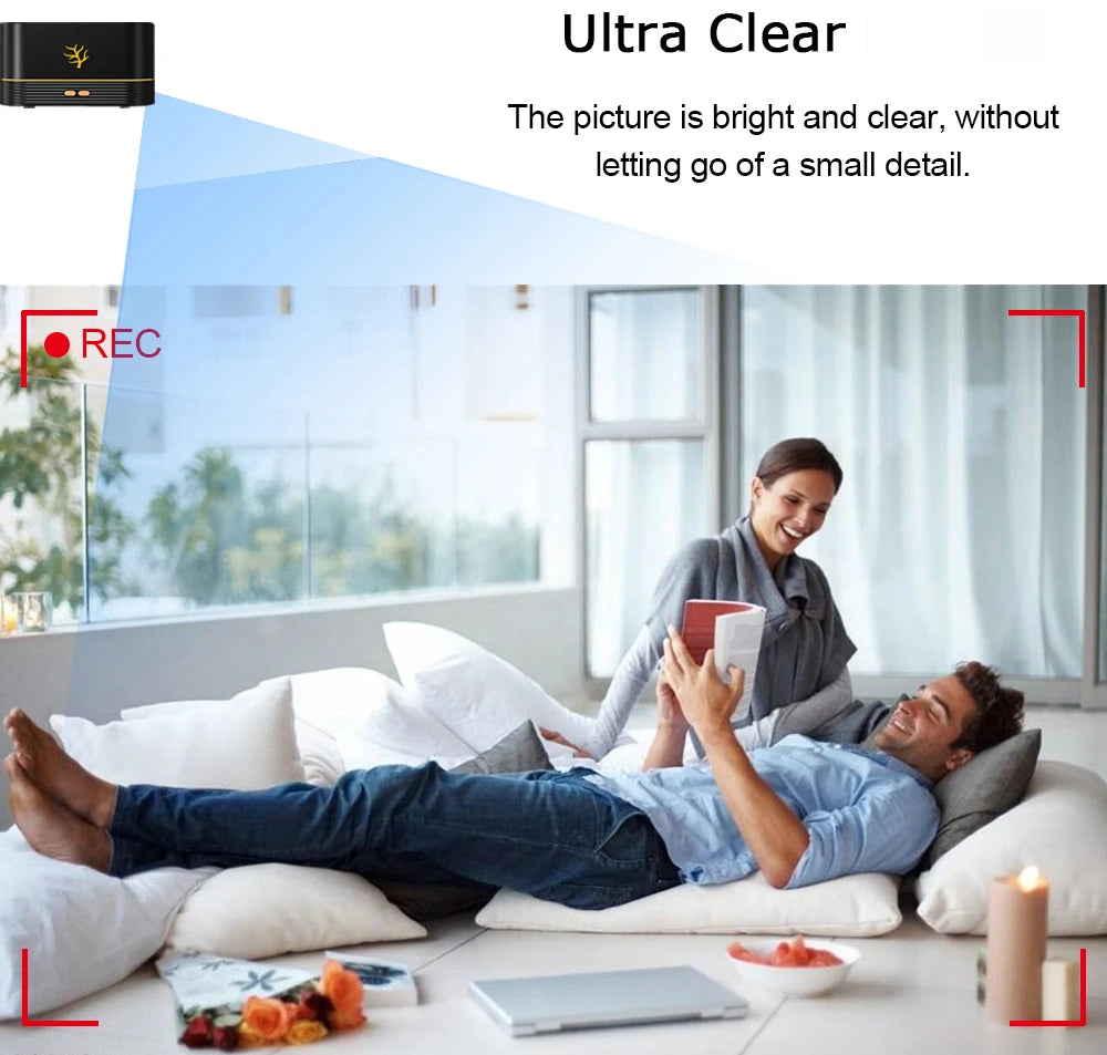 Humidifier Spray HD WiFi Mini Camera Home Intelligent Security Monitoring "Desktop Decoration" Visual View Alarm DVR Camera Record