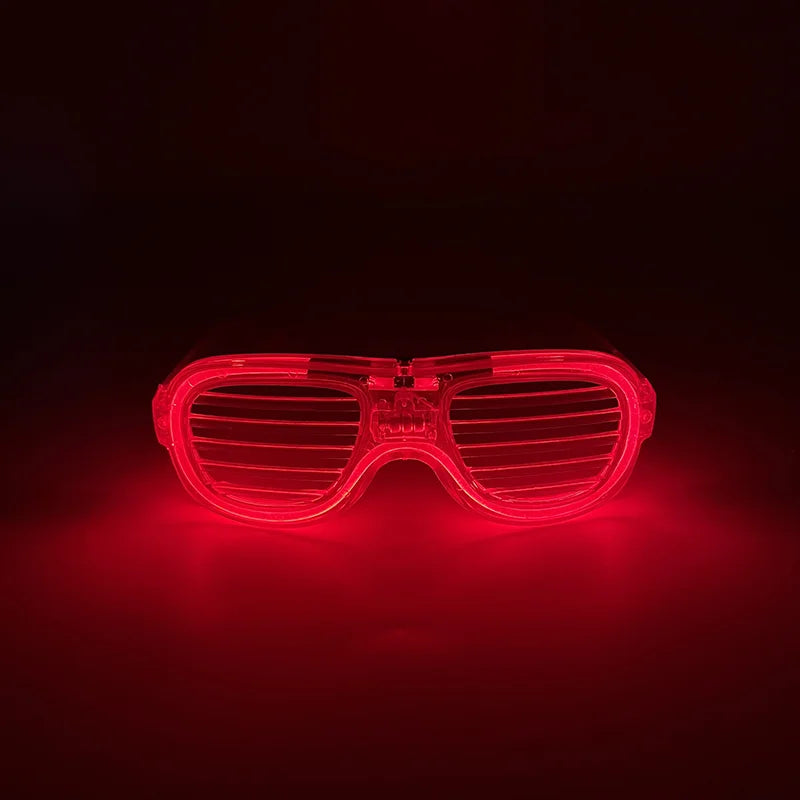 2 PCS Set Headbands + Glasses Rave Party  Luminous Flashing Noodles Headband Light Up Braid Headband Girl Women Bar Club Night Show Headwear Supplies