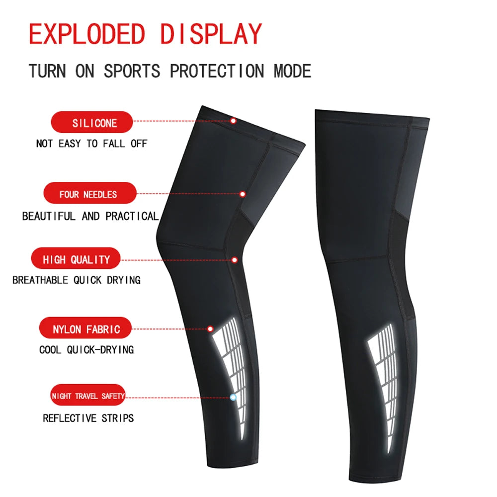 NEW Arrivals 1 Pair Set 3 Colors Sun Protection Leg covers, non-slip, cycling, Ice Silk, Breathable, Quick-Drying Leg Covers, Basketball Sports Knee Pads
