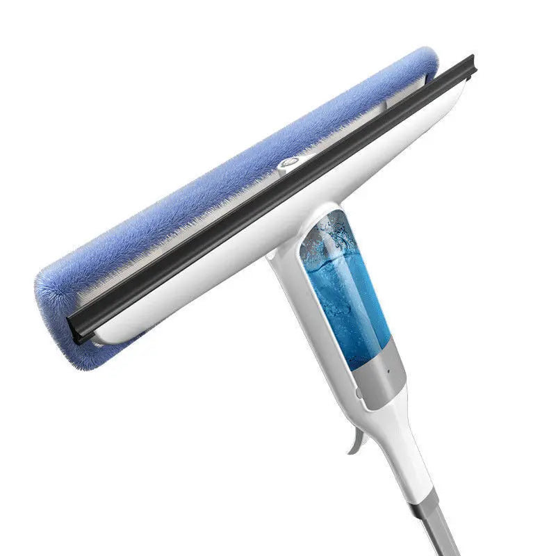 Upgraded Cutting-Edge High Pressure Misting Glass Cleaner and Water Scraper Combo Window Scrub Glass Doors Cleaner Home Office Cleaning Supplies