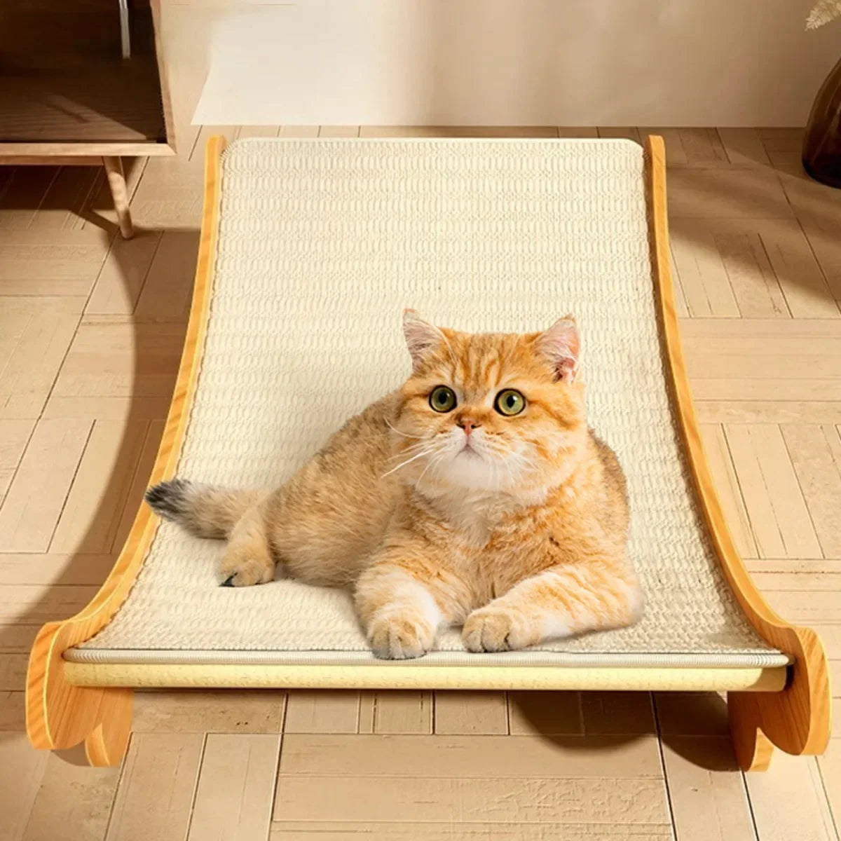 Cat Scratching Board Cat Toys Scratching Recliner Wooden Wear-resistant Scratch-resistant Post Wear-Resistant Cat Scratcher Cats