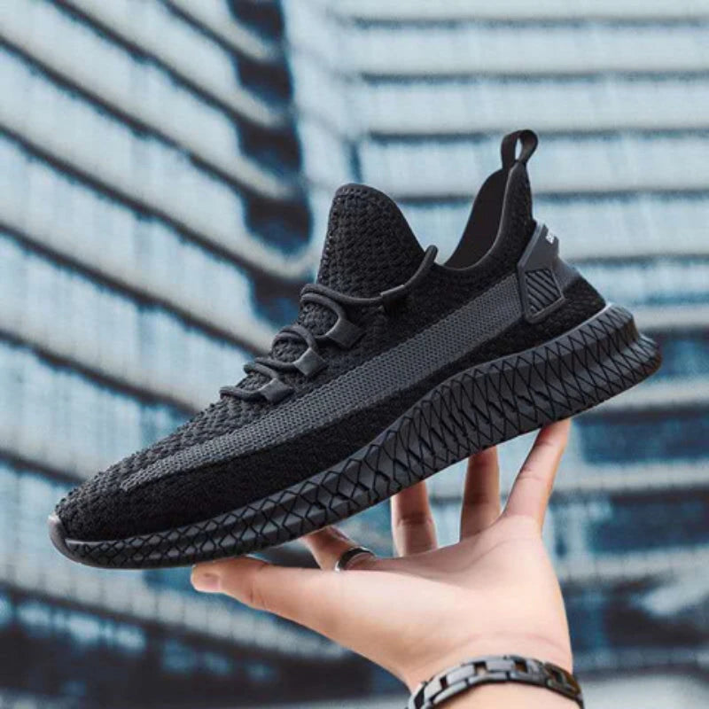 Men's Casual Shoes Men's Fashionable All-Matching Sneakers Men's Shoes Flying Woven Breathable Mesh Cloth Shoes Spring & Summer