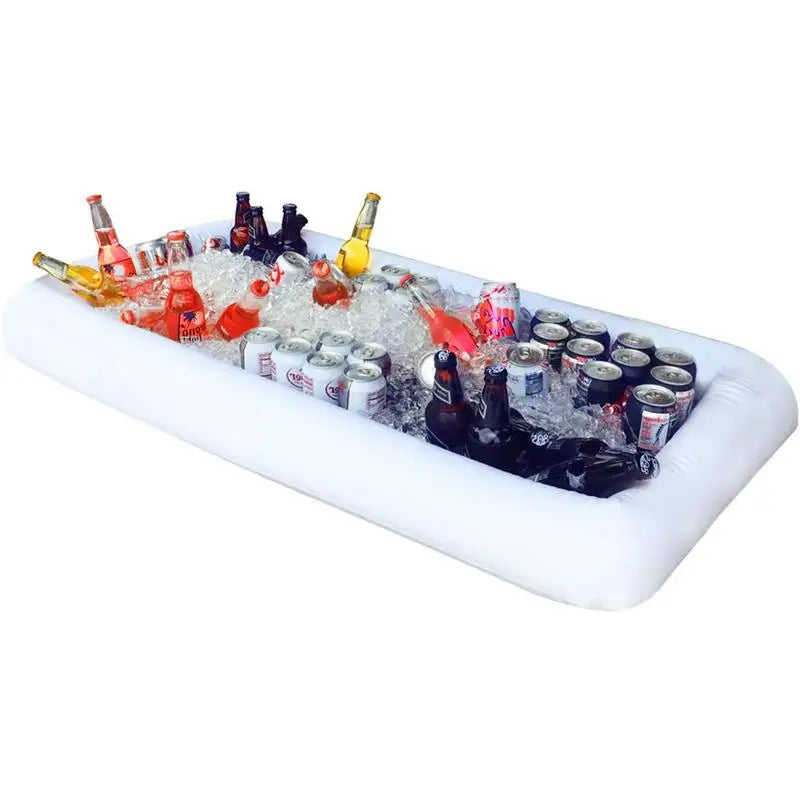 NEW Arrivals Portable Swimming Pool Beach Camping Air Float Inflatable Beer Table Ice Bucket Serving Salad Bar Tray Food Water Sports Accessories Supplies