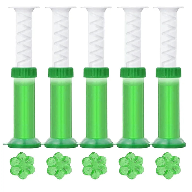 NEW 5PCS Toilet Cleaner Korean Gel Deodorant Toilet Gel Air Freshener Aromatic Flower Detergent Drain Kitchen Sink Bathroom Fragrance Household Cleaning Home Bathroom Cleaning Supplies