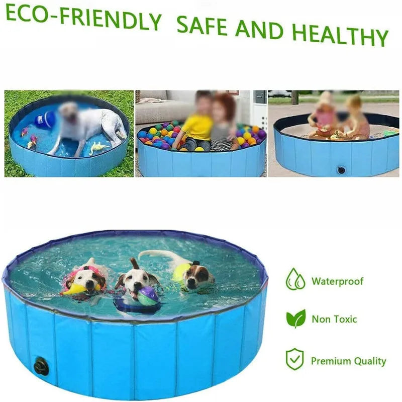 Foldable Dog Swimming Pool Pet Bath Swimming Tub Bathtub Outdoor Indoor Collapsible Bathing Pool for Large Medium Small pet