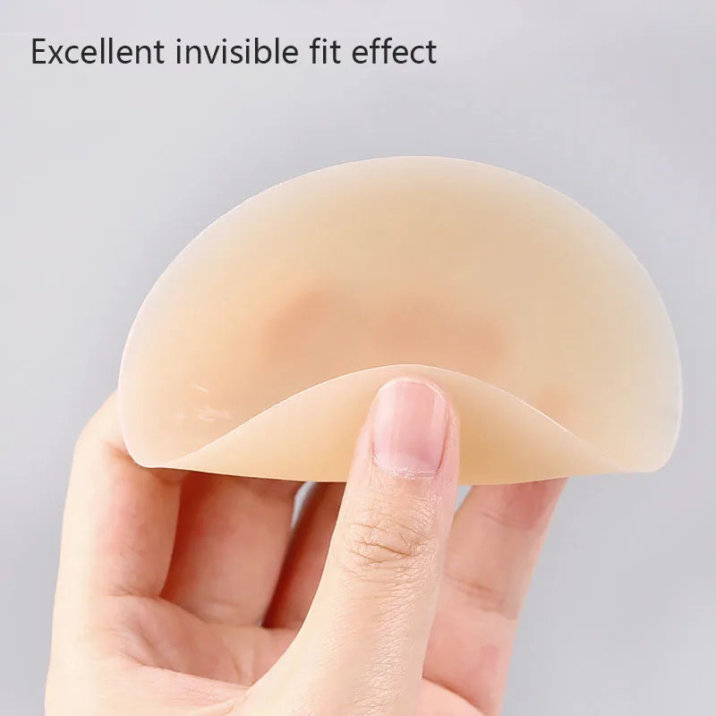 1 Pair Reusable Breast Petals Nipple Cover Invisible Petal Adhesive Strapless Backless Stick on Bra Silicone Breast Patch