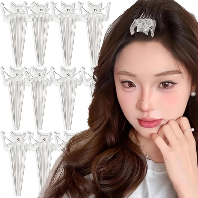 5-10 PCS Set Hair Root Volumizing Hair Clip Natural Fluffy Hairpin Instant Skull Top Hairs Styling Tool Unisex Korean Simple Hair Accessories