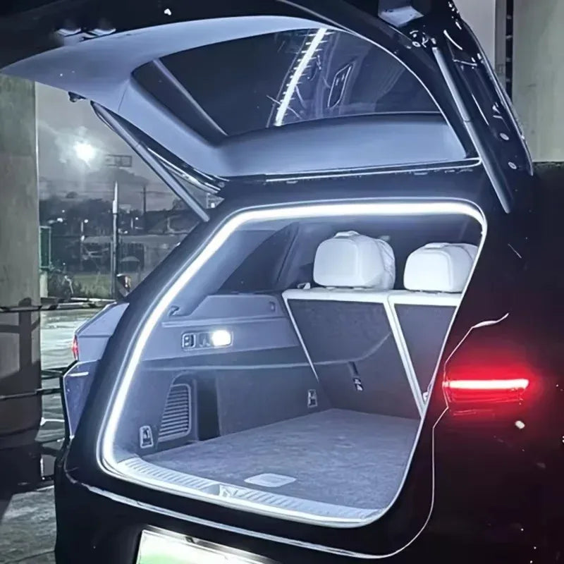 4M Car High Brightness Trunk Lighting Ambient Light Interior Decoration LED Wiring Free Automatic Sensor Tailgate Light Strip