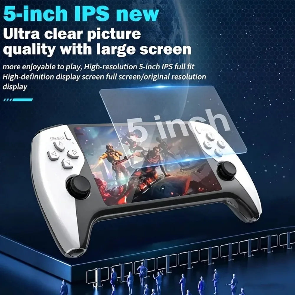 NEW Arrivals  SF3500 Retro Handheld Video Game Console Linux System 5.0 Inch 854*480 IPS Screen 3000mAh Portable Pocket Video Player Games