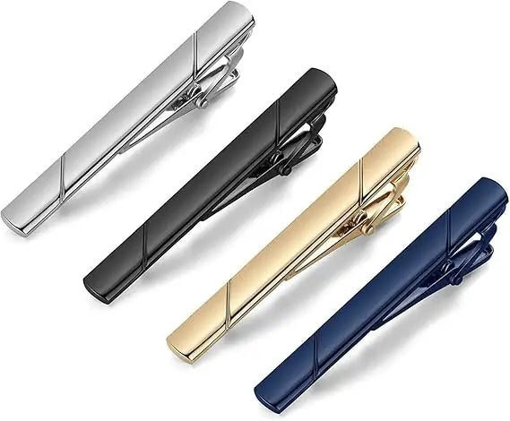 New High Quality Tie Clips Metal Copper Necktie Pin For Men Formal Wedding Ceremony Gold Male Women Ties Suit Accessories