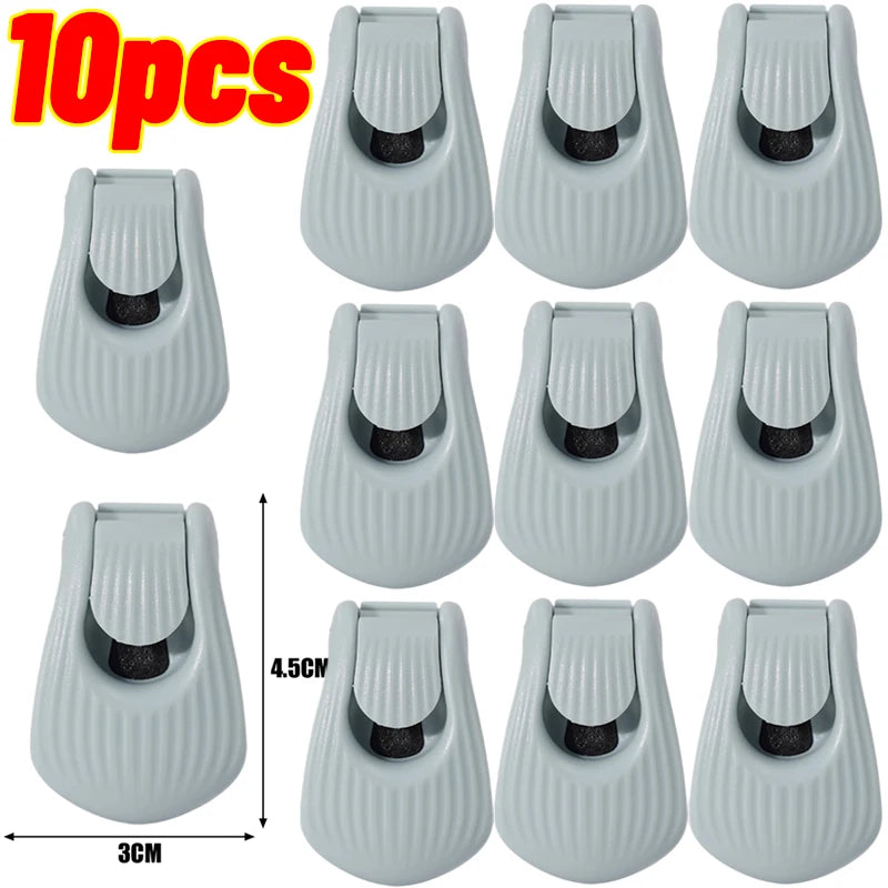 10-20 PCS Set Fishing Rod Holder Fixer Clip on Fishing Pole Holder Compact Design Fishing Rod Fixer Fish Rod Holder Storage Accessories