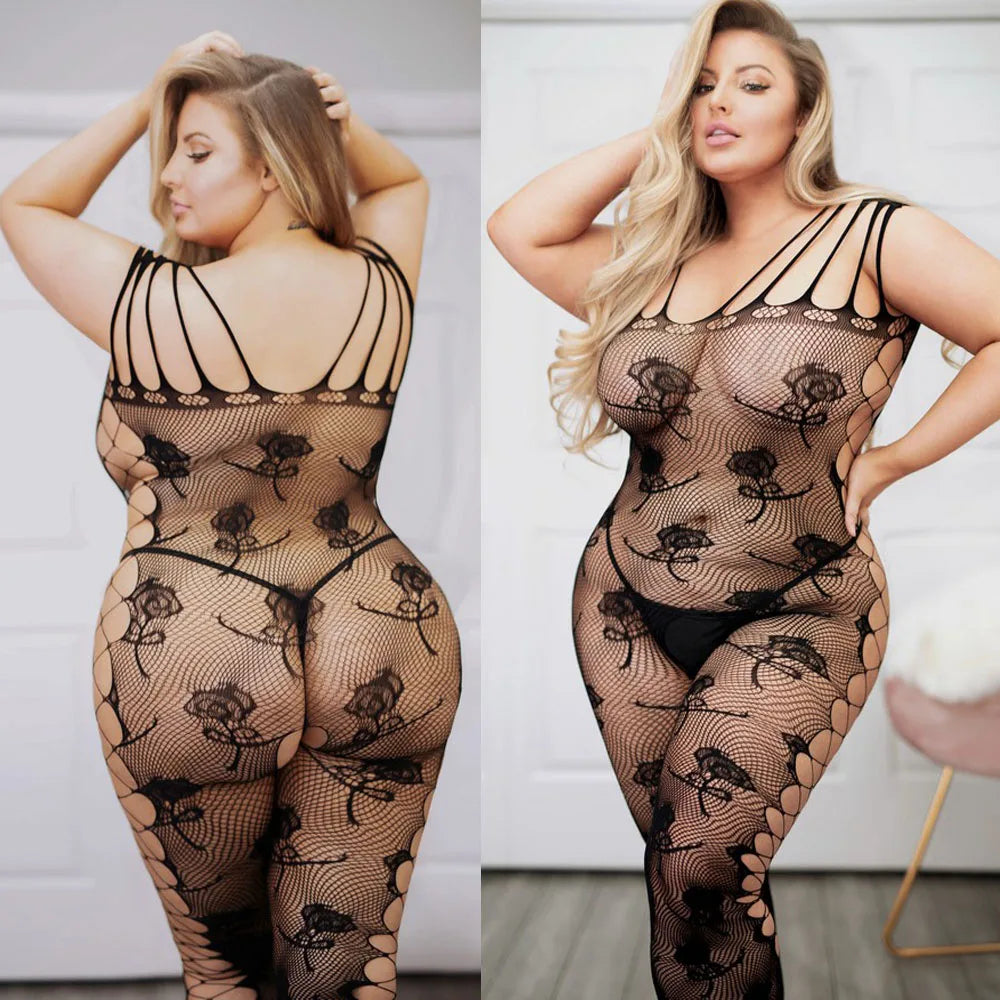 14 Types S-2XL Plus Size Sexy Lingerie Women Erotic Bodystocking Underwear Crotchless Fishnet Full Body Stockings Open Crotch Sex Clothes Curvy Ladies Sexy Lingerie Apparel Clothing Supplies