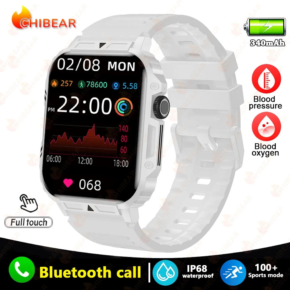 New Smart Watch Women Men AMOLED Full Touch Screen GPS Health Monitoring IP68 Waterproof Bluetooth Call Smart Watch For Android IOS