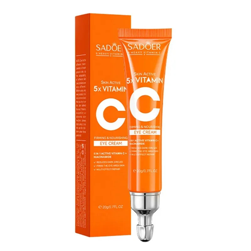 Vitamin C Eye Cream Anti Dark Circles Eyes Bags Remover Moisturizing Brightening Firming Skin Care Products for Eyes
