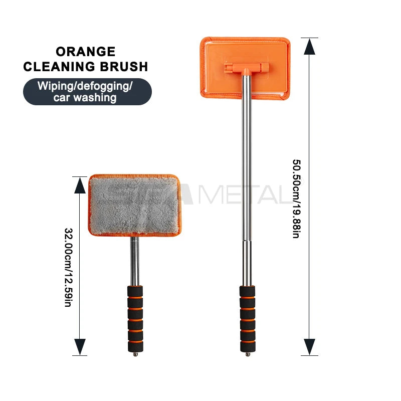 NEW Arrivals  Car Front Windshield Defogging Brush Telescopic Long Handle Car Household Glass Clean Brushes Dust Remover Tools Car Cleaning Accessories