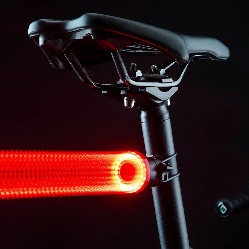 Smart Bike Tail Light Bicycle Rear Lights IPX6 Waterproof Bike Lights for Night Riding with Type C Rechargeable Bicycle Accessories