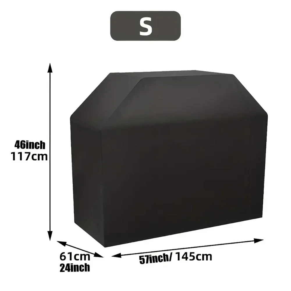 NEW S(80x60CM) XXL(190x17x117CM)  BBQ Grill Barbeque Cover  Anti-Dust Waterproof Weber Heavy Duty Charbroil BBQ Cover Outdoor Rain Protective Barbeque Cover