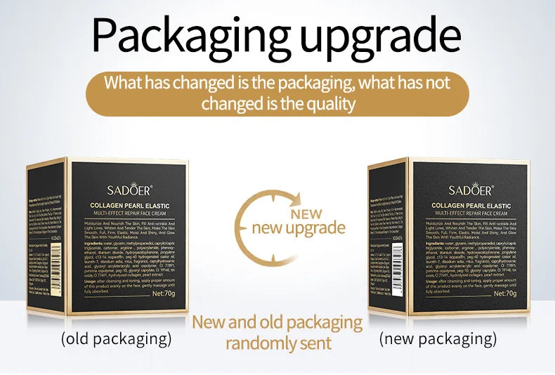 3PCS Set Pearl Cream Collagen Remove Wrinkle Moisturizing Face Cream Nourishing Whitening Skin Care Firming Lifting Anti Aging Women Skin Care Supplies Korean Products