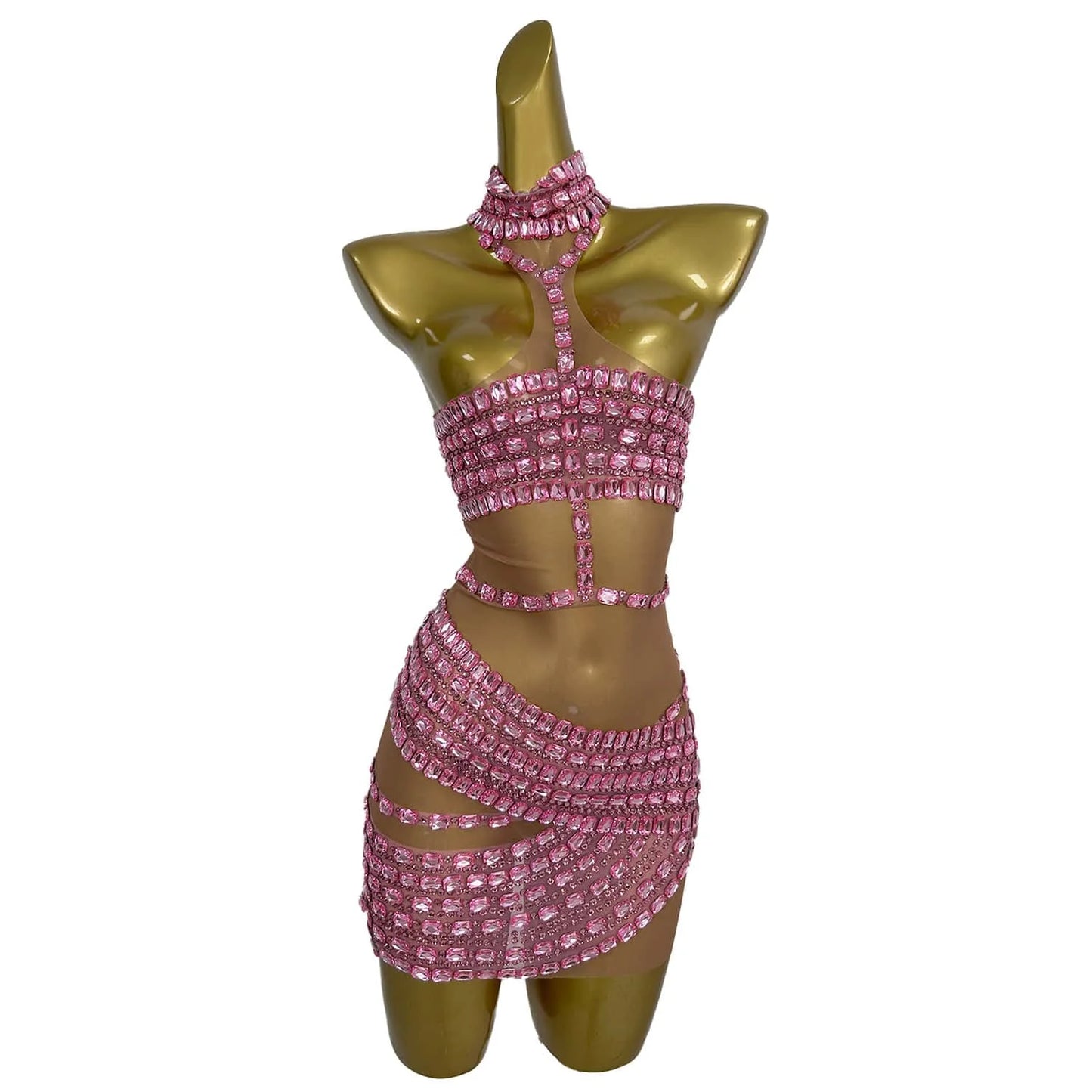 Low-Price Sales are Limited NEW Arrivals Sparkly Diamonds Mini Dress for Women Sexy Evening Nightclub Party Celebrate Birthday Dress Photo Shoot Performance Stage Wear