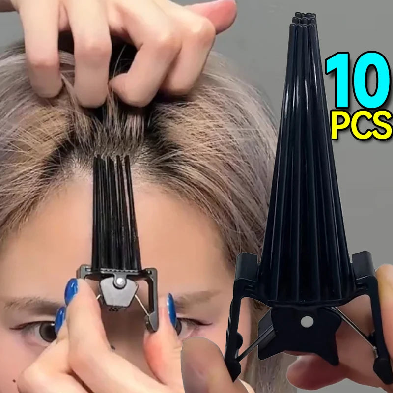 5-10 PCS Set Hair Root Volumizing Hair Clip Natural Fluffy Hairpin Instant Skull Top Hairs Styling Tool Unisex Korean Simple Hair Accessories