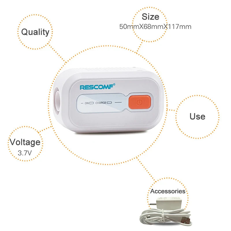 Home Use Portable Respirator Ozone Sterilization  Auto CPAP BPAP Cleaner Disinfector  Air Purifier  2200mAh Sleeping Apnea Anti Snoring Machine Elderly Adults Kids Health Care Supplies