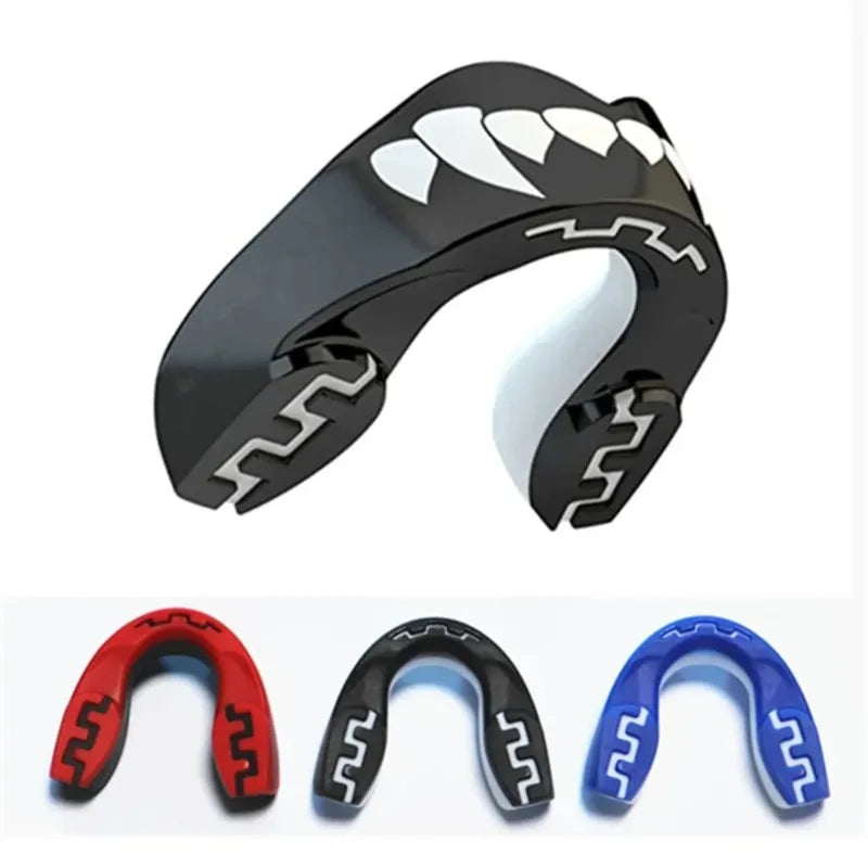Blue/Red Color New Boxing Basketball Sports Mouth Guard Teeth Protection Professional Sports Braces Karate Taekwondo Fighting Training Muay Thai Protective Gear Boxing Braces