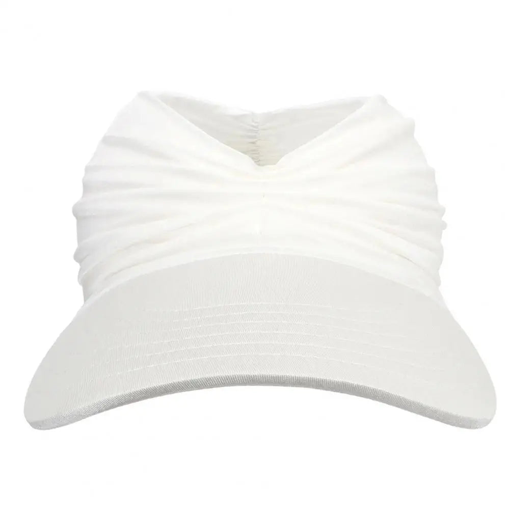 NEW Arrivals 13 Colors Women Female Sun Hat Pleats Sun Foldable Solid Color Wide Brim Anti Sun Cap Sweat Absorb High Stretch Summer Beach Swimming Accessories Girls Ladies Summer Casual Apparel Supplies