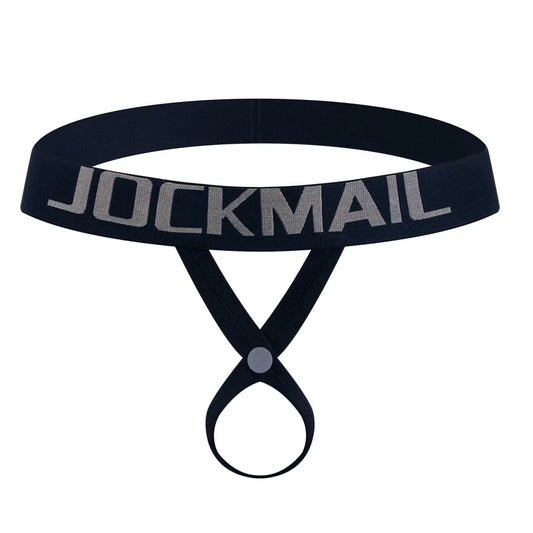 Adult Cockstraps Men Jockstrap Panties Sexy Thongs G String Adjustable Mobile Buttons Ring Penis Cockring Gay Underwear Thong Lingerie