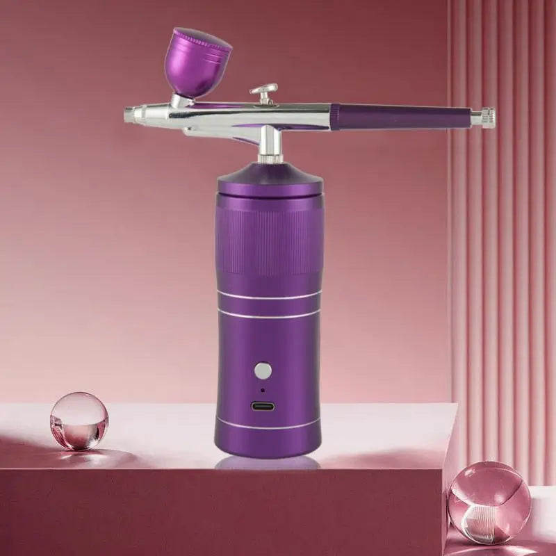 Full Set Rechargeable Wireless Airbrush Compressor Kit Air Brush Paint Sprayer Gun Water Oxygen Deep Hydrating Machine for Nail Art Tattoo Makeup Cosmetic Sets