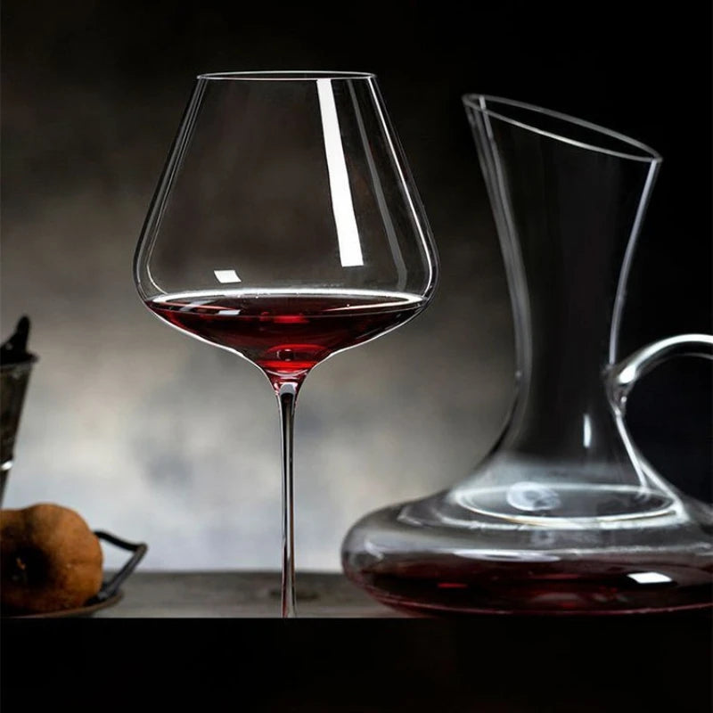 Luxury Crystal 470/570ml Glass Red Wine Glass Big Belly Wine Glass Household Light Luxury Lead-Free Crystal Glass Wine Goblet Home Cava Cellar Bar Drinkware Pubs Night Club Restaurants Hotels Barware Accessories
