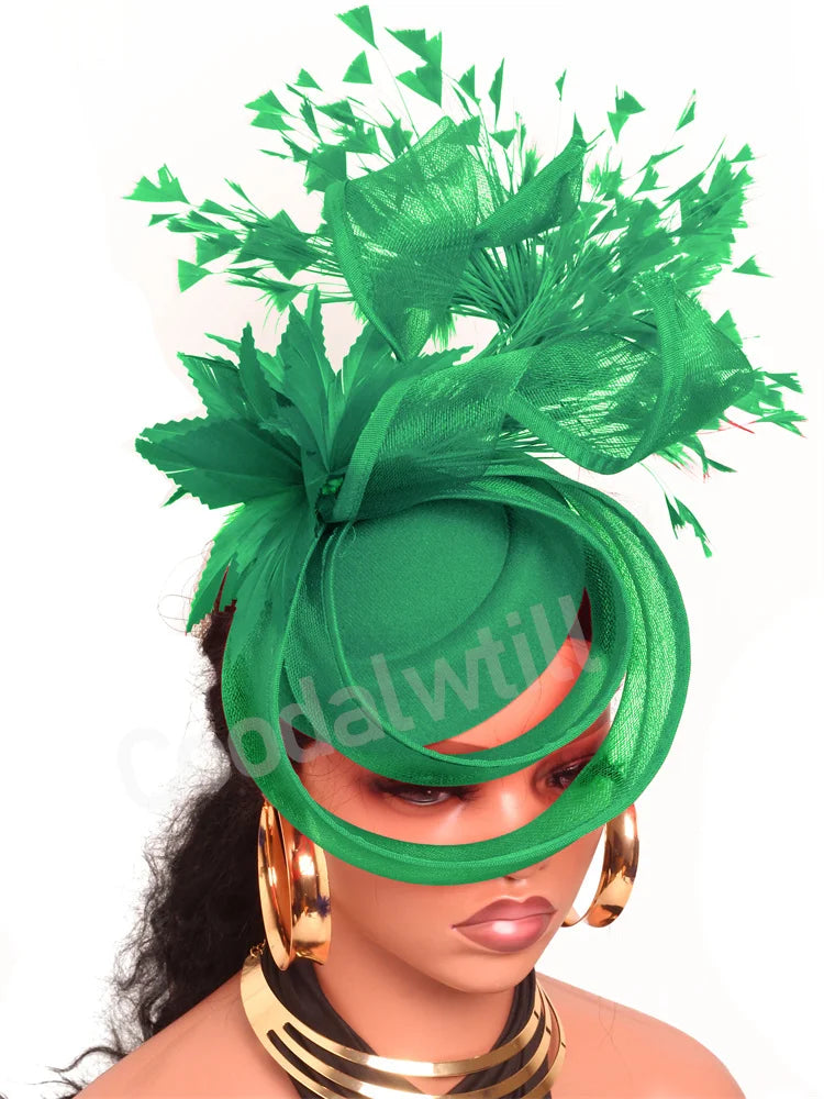20 Colors Women's Luxury Evening Wedding Mesh Pillbox Fascinator Hat Ladies Bride Kentucky Formal Church Headwear Tea Cocktail Party French Chapeau Cap With Feather Clips